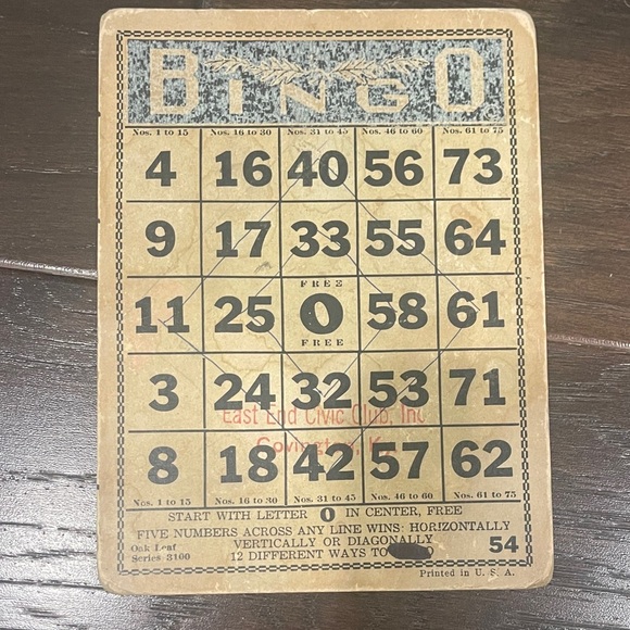 Vintage Beano and Bingo Card Game Set - Red, Blue, Black - Picture 5 of 7